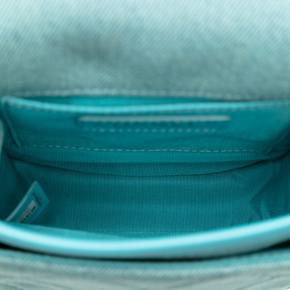 Pre-Loved Chanel Mini CC Quilted Denim Crossbody - Picture 4 of 7